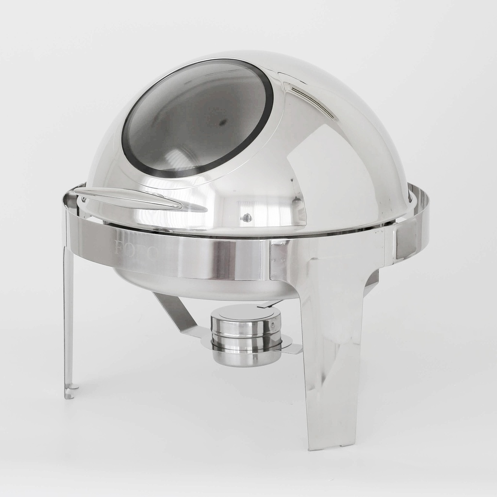 ชุดอุ่นอาหาร ทรงกลม ฝาช่องกระจกเปิด-ปิด 6L (1ชุด)