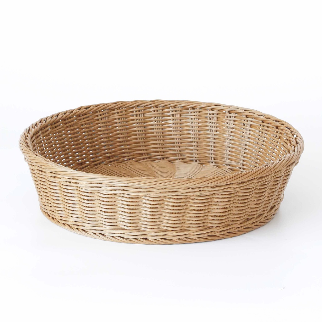ตะกร้าสาน ทรงกลม สีน้ำตาล (14ชุด)