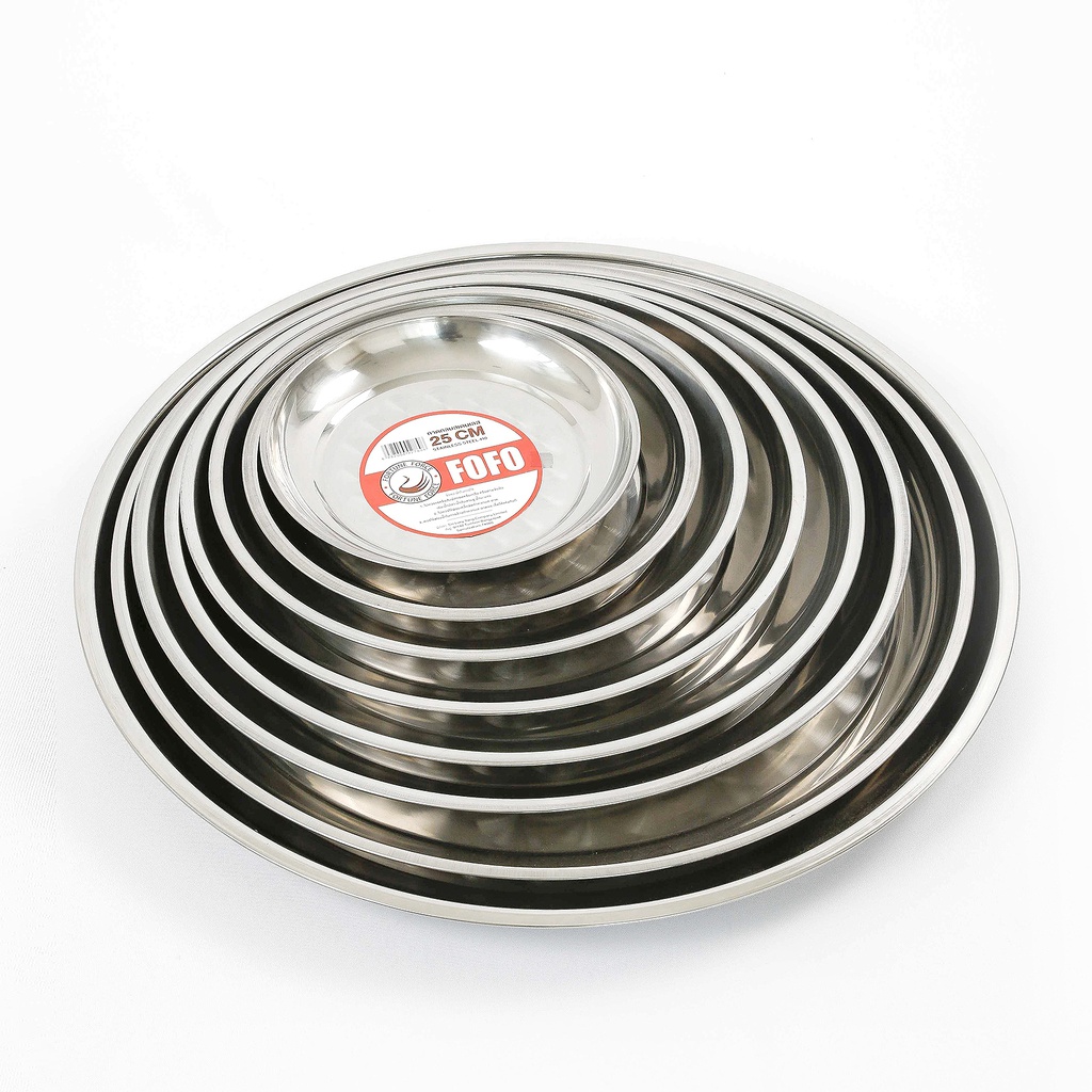 ถาดกลมลายหอย STL 16 นิ้ว (40 ซม.) (50ใบ)
