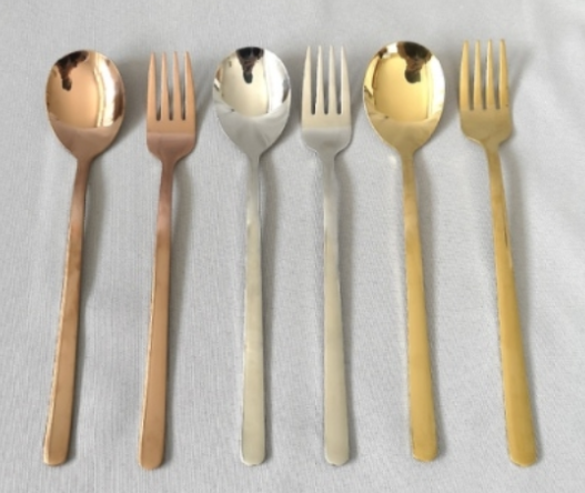 ช้อน เกาหลี (โรสโกลด์) SUS304 (120คัน)