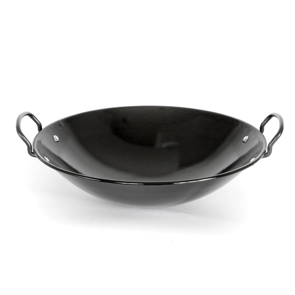 กระทะเคลือบดำ 2หู STL  37ซม.(18ใบ)