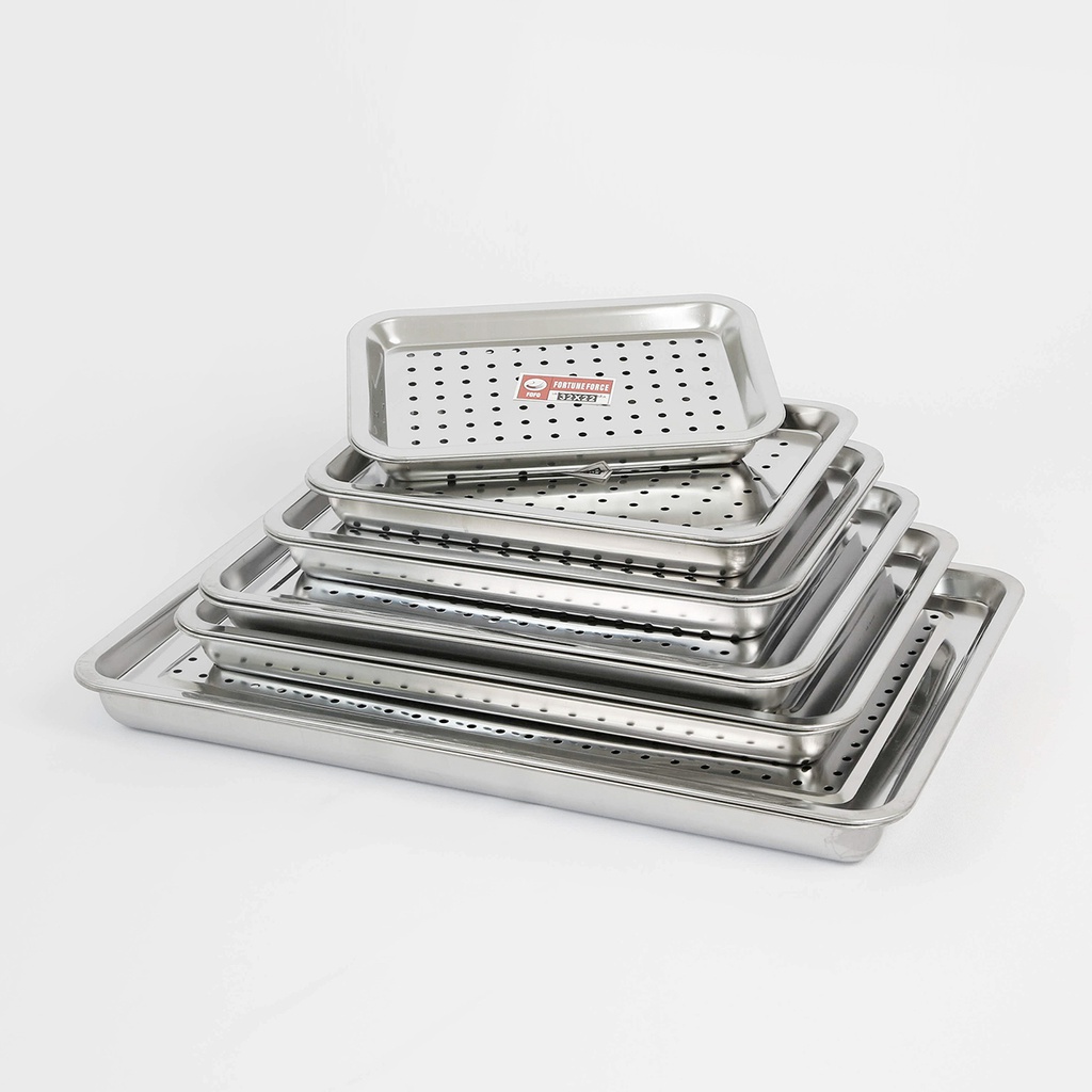 ถาดชาเหลี่ยมพร้อมถาดมีรู STL 45X35 