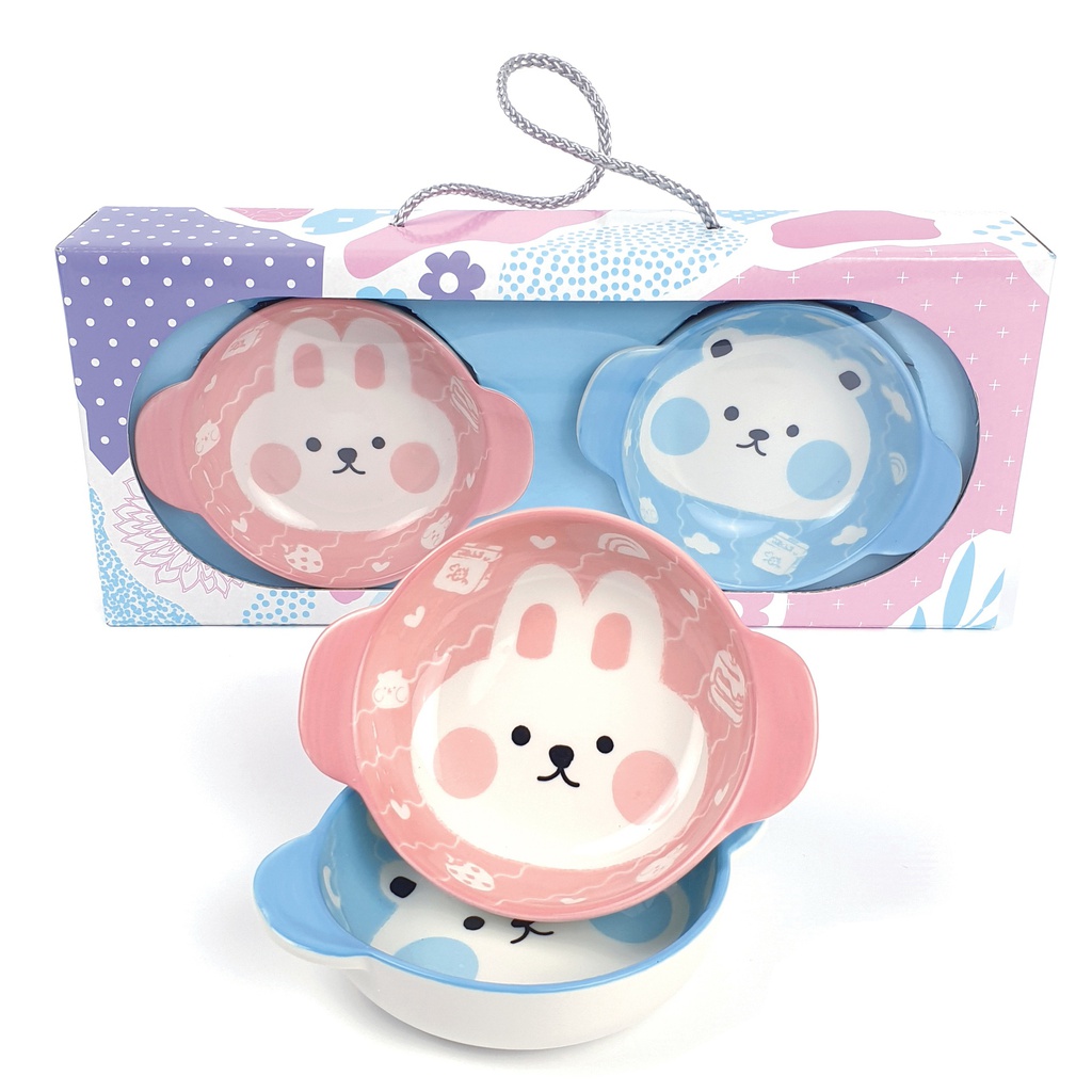 No.01 ชุดของขวัญชามเซรามิก 2 ใบ (37ชุด)