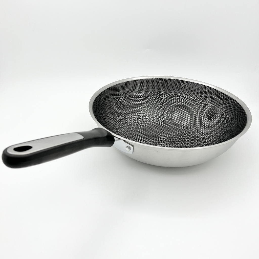 กระทะรังผึ้ง ด้ามดำ 32ซม. (12ใบ)