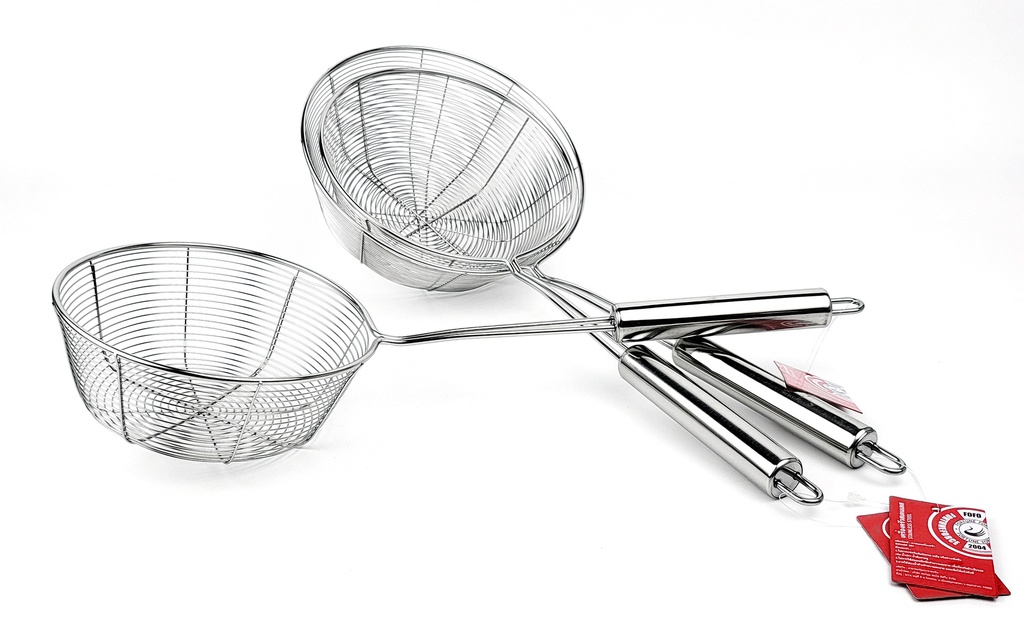 กระชอนขดลวด ก้นตัด 18ซม. (120อัน)