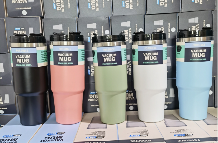 30oz กระบอกน้ำสเตนเลส คละสี (36ใบ)