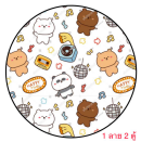 Y186Y(F) จานบัว 8นิ้ว (48ใบ)