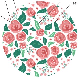 Y95(F) ถ้วยบัว 4.5นิ้ว ลายนูนรังผึ้ง(120ใบ)