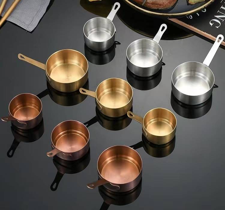 ถ้วยน้ำจิ้มเกาหลีมีด้ามจับ 6ซม.-สีเงิน#304(144ใบ)