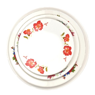 จาน ลายดอก 7นิ้ว (100ใบ)