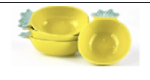 ถ้วย สับปะรด 4.5นิ้ว (yellow) (216ใบ）