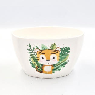 山东4.5寸贴花方碗-93L