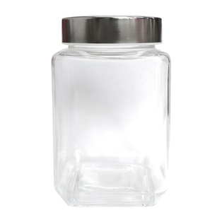 โหลแก้ว ทรงเหลี่ยม ฝาเกลียว 1000ml (24ใบ)