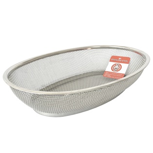 ตะแกรงล้างผัก ทรงรี (STL201) 28x19ซม. (60อัน)