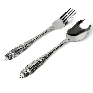 No.08 ช้อนส้อม แพ็ก6คู่ (60แพ็ก)