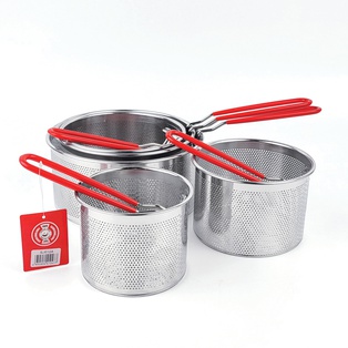 圆形炸篮（活动柄）18CM