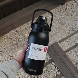 1.3L กระบอกน้ำสแตนเลส-Black (20ใบ)