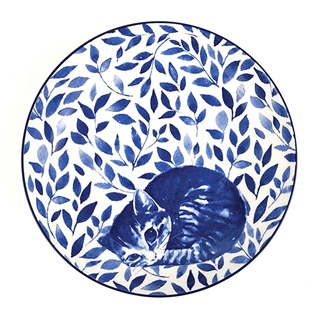 Y208B(F)印花8寸饭盘 （48）