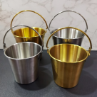 ถังน้ำแข็งSTL 13ซม.-สีเงิน #304(48ใบ)